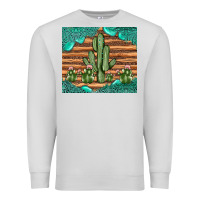 Dove Grey cactus gemstone Premium Sweatshirt - JahusDesignShop
