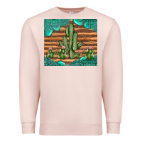 Pale Pink cactus gemstone Premium Sweatshirt - JahusDesignShop