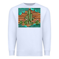 White cactus gemstone Premium Sweatshirt - JahusDesignShop