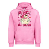 Fuchsia Pink peace on earth Urban Hoodie - MaliasSmallBusiness