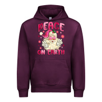 Mauve Wine peace on earth Urban Hoodie - MaliasSmallBusiness