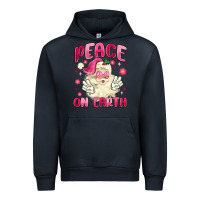 Navy peace on earth Urban Hoodie - MaliasSmallBusiness