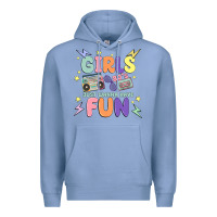 Colony Blue girls just wanna have fun Premium Hoodie - MaliasSmallBusiness