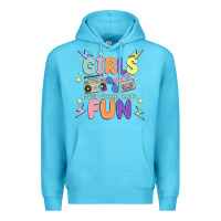 Ocean Blue girls just wanna have fun Premium Hoodie - MaliasSmallBusiness