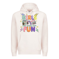 Pale Pink girls just wanna have fun Premium Hoodie - MaliasSmallBusiness