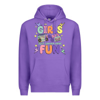 Purple girls just wanna have fun Premium Hoodie - MaliasSmallBusiness