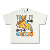 Pistachio take it easy keep it cheesy Urban Heavy Tee - MaliasSmallBusiness