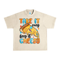 Sandshell take it easy keep it cheesy Urban Heavy Tee - MaliasSmallBusiness
