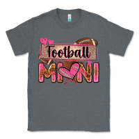 Charcoal Heather football mini with leopard Classic Tee - Zillion Design Studio