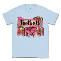 Dusty Blue football mini with leopard Classic Tee - Zillion Design Studio