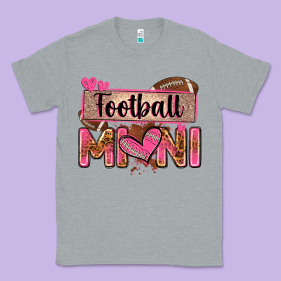 Football Mini With Leopard Classic Tee Designed By Zillion Design Studio