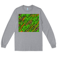 Heather Grey distressed shamrock and leopard Long Sleeve Tee - RanaPortraitStore
