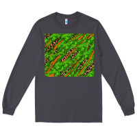 Smoke distressed shamrock and leopard Long Sleeve Tee - RanaPortraitStore