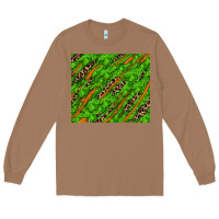 Toasted Coconut distressed shamrock and leopard Long Sleeve Tee - RanaPortraitStore