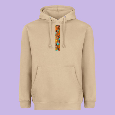 Fall Leaf Heavyweight Hoodie Designed By Bundleandbundleshop