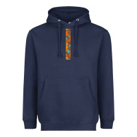 Navy fall leaf Heavyweight Hoodie - BundleAndBundleShop