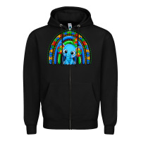 Black autism elephant rainbow Zipper Hoodie - Zillion Design Studio