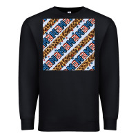 Black american mama leopard seamless pattern Premium Sweatshirt - BundleAndBundleShop