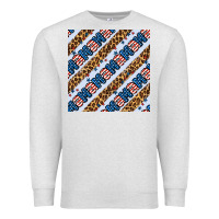 Oatmeal Heather american mama leopard seamless pattern Premium Sweatshirt - BundleAndBundleShop