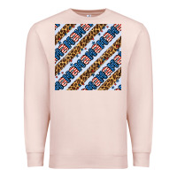 Pale Pink american mama leopard seamless pattern Premium Sweatshirt - BundleAndBundleShop