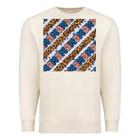 Sandshell american mama leopard seamless pattern Premium Sweatshirt - BundleAndBundleShop