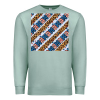 Seafoam american mama leopard seamless pattern Premium Sweatshirt - BundleAndBundleShop