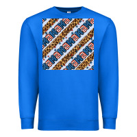 True Royal american mama leopard seamless pattern Premium Sweatshirt - BundleAndBundleShop