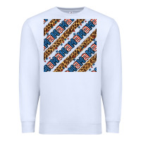 White american mama leopard seamless pattern Premium Sweatshirt - BundleAndBundleShop