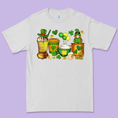 St Patrick's Day Coffee Cups With Gnome Premium Tee Designed By Artiststas