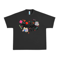 Pigment Black teacher heart Urban Heavy Tee - MaliasSmallBusiness