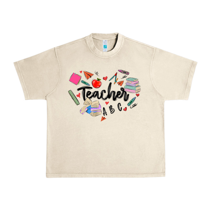 Teacher Heart Urban Heavy Tee by MaliasSmallBusiness | Teevron