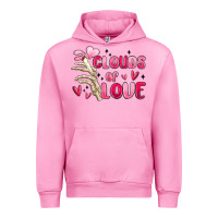 Fuchsia Pink clouds of love Urban Hoodie - MaliasSmallBusiness