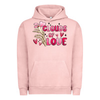 Pigment Salmon clouds of love Urban Hoodie - MaliasSmallBusiness