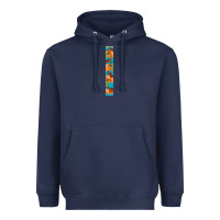 Navy fall pumkin Heavyweight Hoodie - BundleAndBundleShop