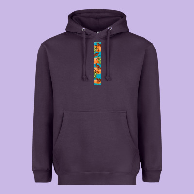 Fall Pumkin Heavyweight Hoodie Designed By Bundleandbundleshop