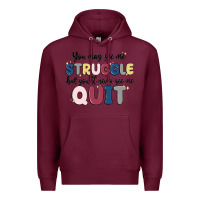 Burgundy you may see me struggle Premium Hoodie - MaliasSmallBusiness