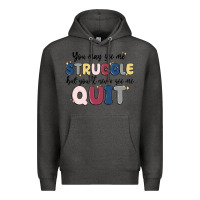 Charcoal Heather you may see me struggle Premium Hoodie - MaliasSmallBusiness