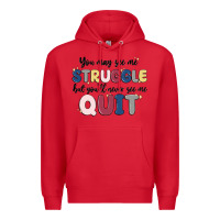 Red you may see me struggle Premium Hoodie - MaliasSmallBusiness