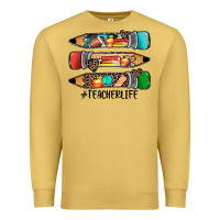 Antique Gold #teacherlife pencils Premium Sweatshirt - JahusDesignShop