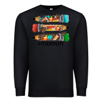 Black #teacherlife pencils Premium Sweatshirt - JahusDesignShop