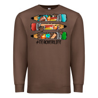 Chestnut #teacherlife pencils Premium Sweatshirt - JahusDesignShop