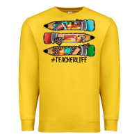 Lemon #teacherlife pencils Premium Sweatshirt - JahusDesignShop