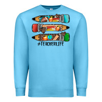 Ocean Blue #teacherlife pencils Premium Sweatshirt - JahusDesignShop