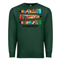 Sports Green #teacherlife pencils Premium Sweatshirt - JahusDesignShop