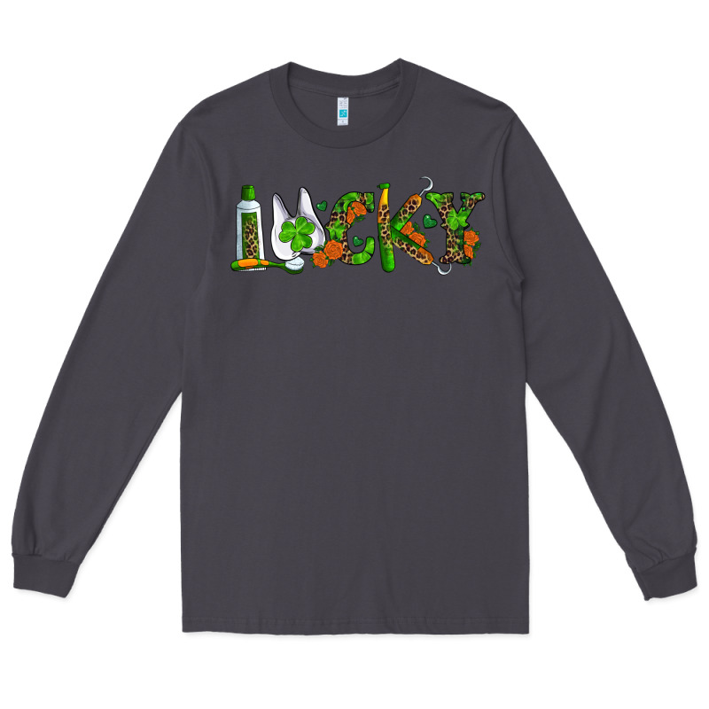 Dental Lucky St Patricks Day Long Sleeve Tee by RanaPortraitStore | Teevron