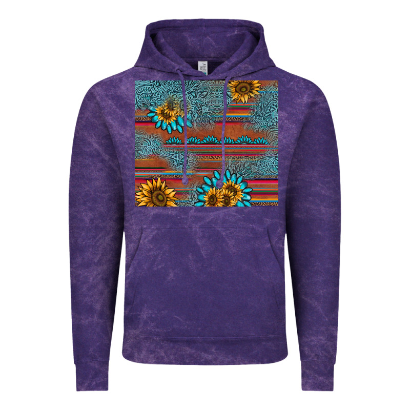 Sunflower Gemstone Serape Tumbler Vintage Hoodie by AdoDesignShop | Teevron