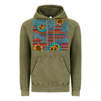 Vintage Olive sunflower gemstone serape tumbler Vintage Hoodie - AdoDesignShop