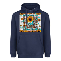 Navy god gifted me two titles mom and grandma and i rock them both Heavyweight Hoodie - JahusDesignShop