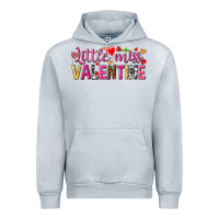 Heather Grey little miss valentine Urban Hoodie - NancyCooperArtShop