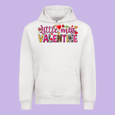 Little Miss Valentine Urban Hoodie Designed By Nancycooperartshop